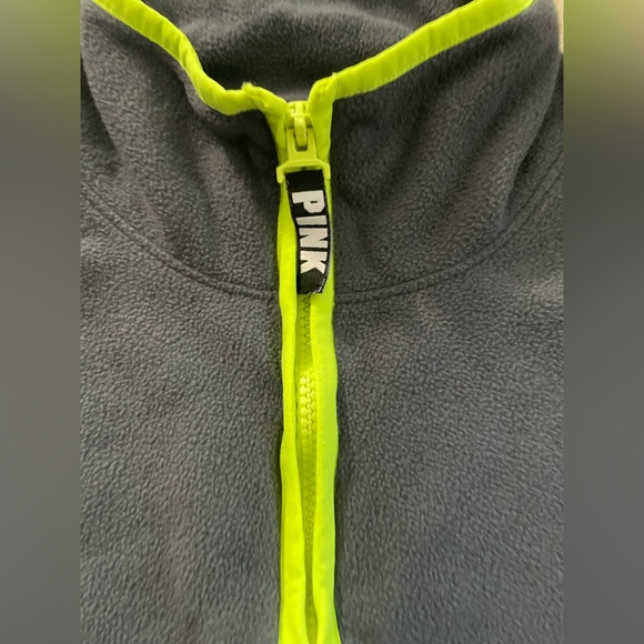 PINK VICTORIA’S SECRET CROPPED FLEECE ADJUSTABLE WAIST PULLOVER SWEATSHIRT - Picture 10 of 13